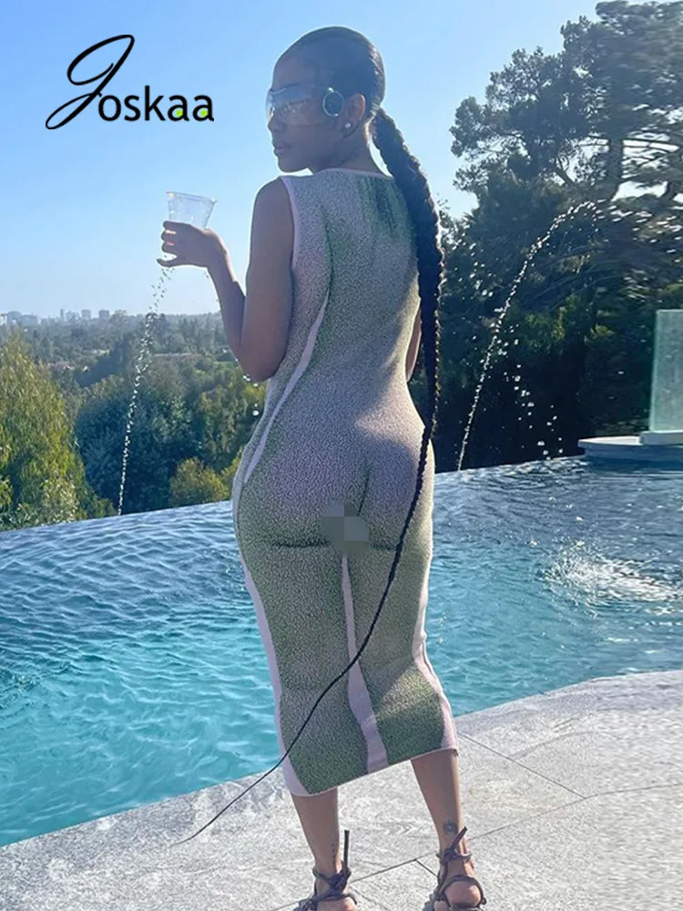 FREE SHIPPING Funny Bodycon Maxi Dress Streetwear Body Printed JKP4842