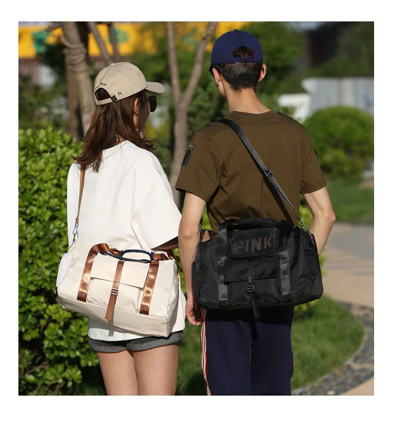 Sports Gym Bag Women's Yoga Bag Wet And Dry Separation Shoes Swimming Training Package Men's Cylinder Short Trip Hand Travel Bag
