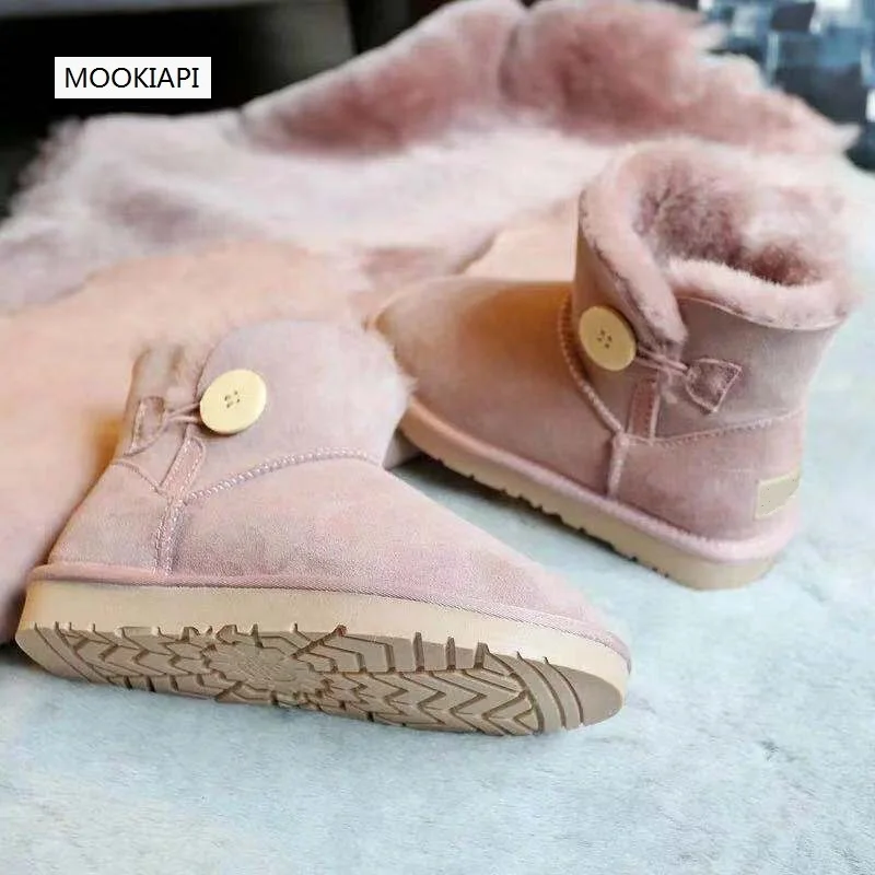 Австралийские зимние ботинки наивысшего качества г. Натуральная овчина натуральная шерсть новая женская обувь 6 цветов