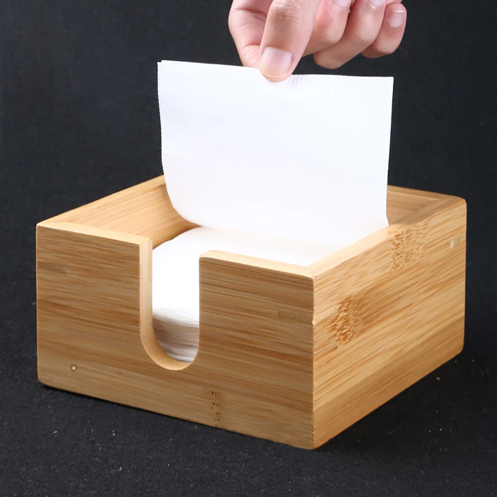 Экологичная коробка для салфеток контейнер для таблеток коробка для салфеток офисная бамбуковая столешница Домашний Органайзер Бытовая Кухня