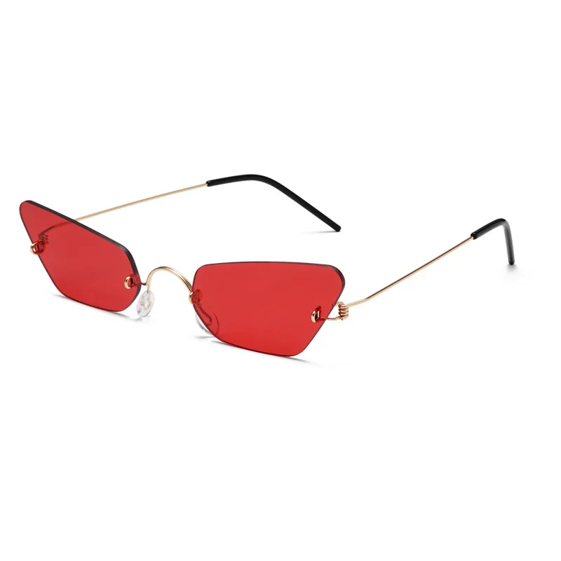 TIIYU модные классические мужские и женские солнцезащитные очки "кошачий глаз", стильные уличные солнцезащитные очки, хипстерские очки, высокое качество, роскошные - Цвет линз: Красный
