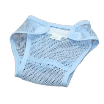 

Magic Tape Breathable Baby Newborn Washable Mesh Diaper Cover Pants Reusable
