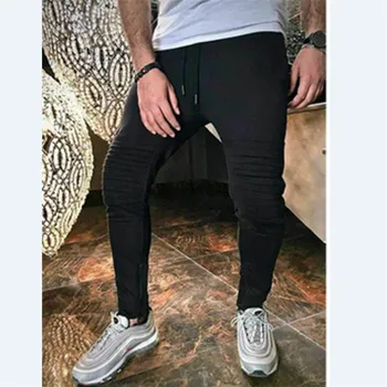 

Size M-3XL Autumn Men Pants Hip Hop Harem Joggers Pants 2019 Fashion Male Running Trousers Solid Multi Pocket Pants Sweatpants