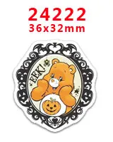 24222 30 шт. плоское украшение из смолы Хэллоуин catoon смолы pr24191 - Цвет: 24222