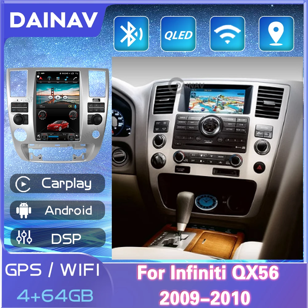 

2 Din Android System Car Radio DVD Multimedia For Infiniti QX56 2009-2010 Player GPS Navigation HD Touch Screen