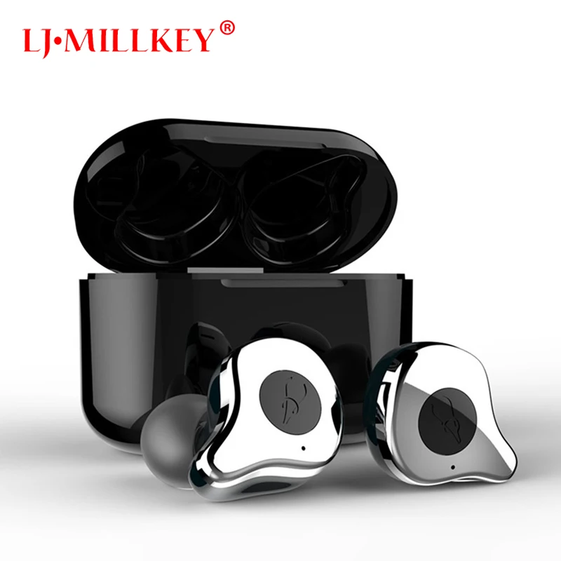 

TWS Bluetooth 5.0 Earphone Wireless Headset HiFi Sports Earbuds Headphone Microphone With Fast Charging Case