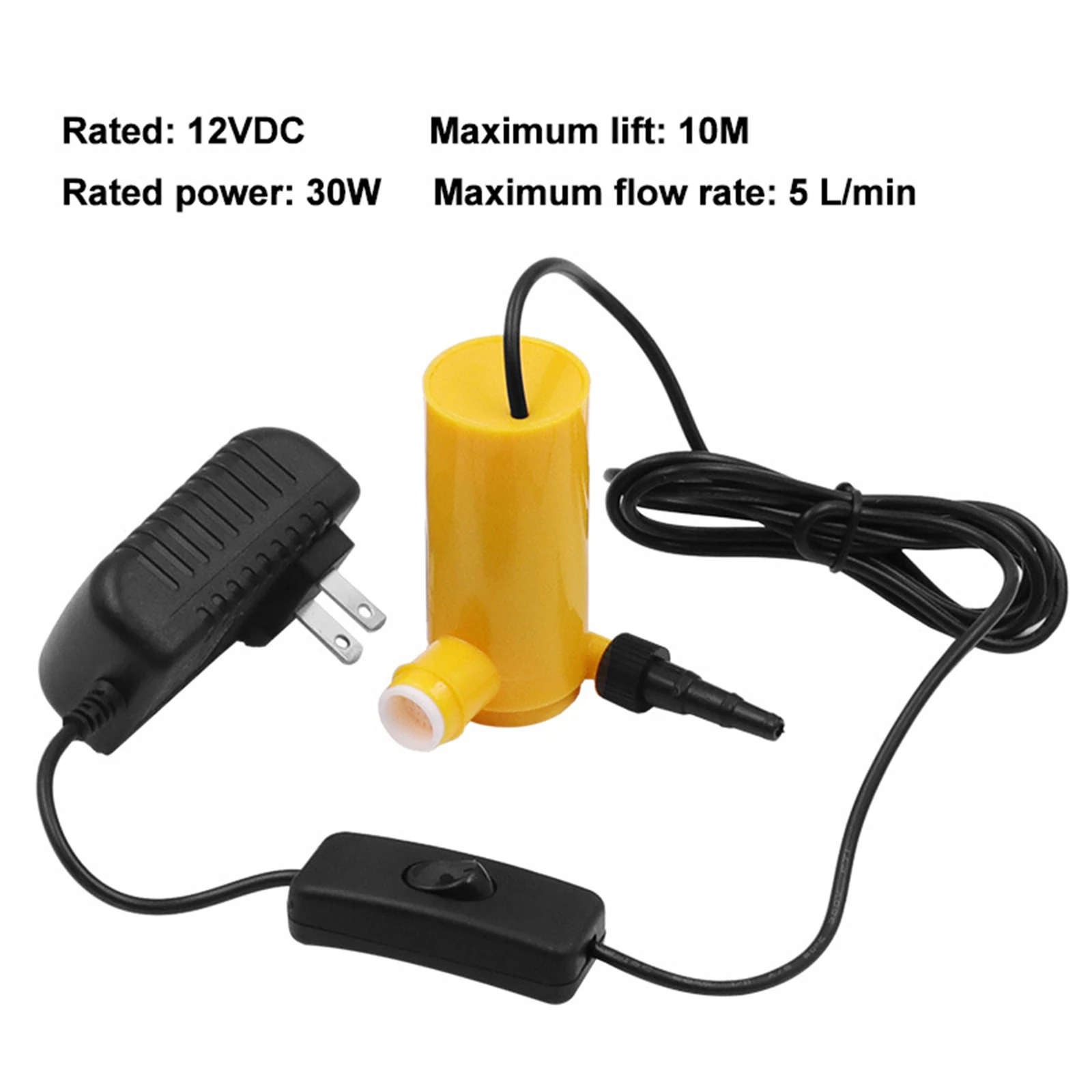 

3in1 Mini Water Pump 12V Ultra-quiet Brushless Waterproof USB Water Pump for cutting machine slotting machine