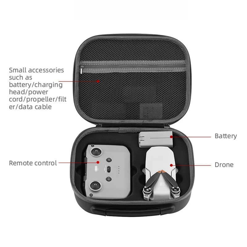 For DJI Mavic Mini 2 bag Mini 2 case Portable Hard Shell Drone Handbag Grey Bag Outdoor Carry Box Accessories