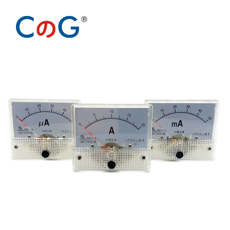d3q DC 0-30MA Analog Current Panel Meter Ammeter 85C1 30MA, Weiss V9O6 2X 