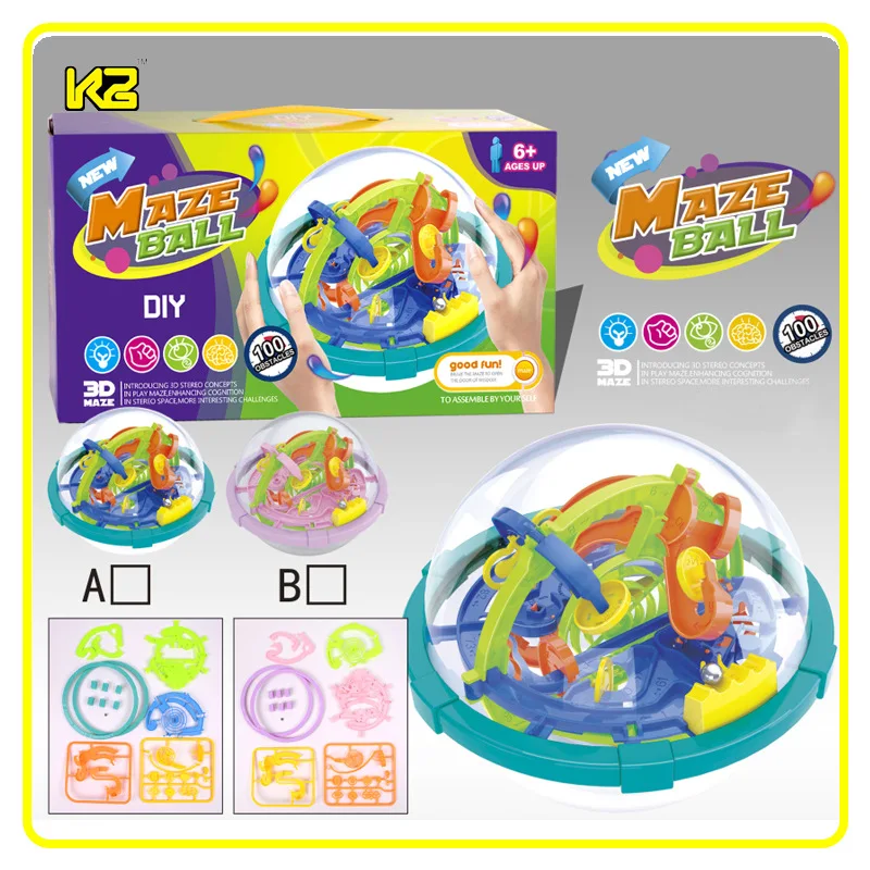 

Early Education DIY Self-Loading 3D Perplexus Best Brain Plastic Small Perplexus Educational Stereo Ball Game Checkpoints