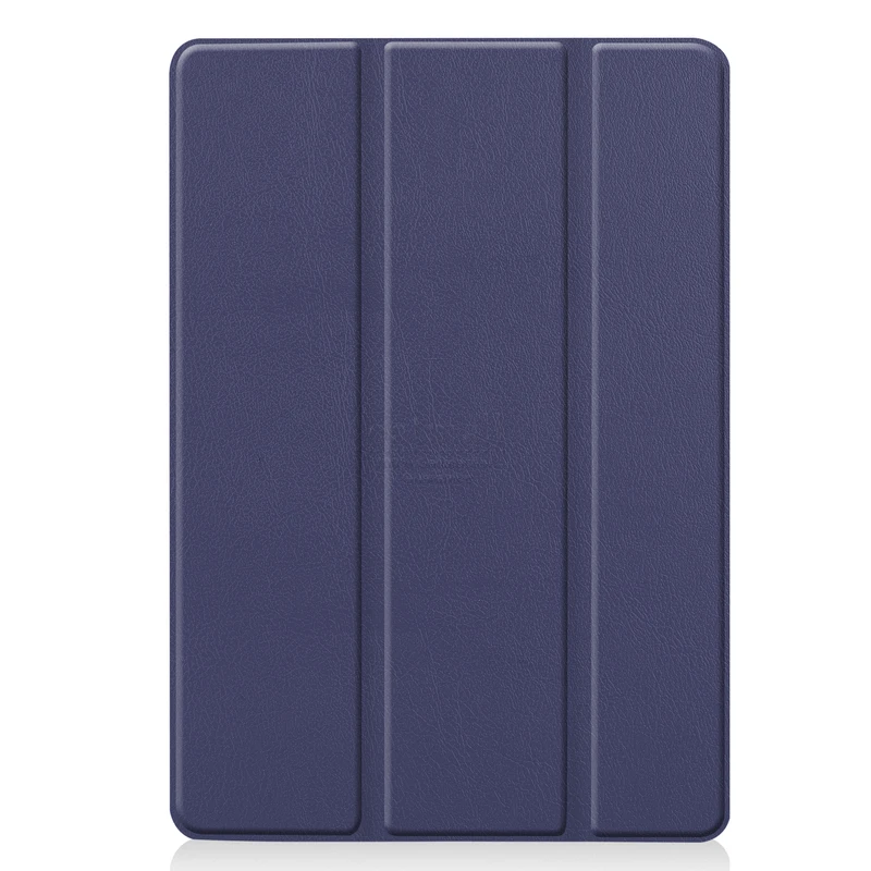Для Apple iPad 10,2 чехол для телефона Smart Cover для iPad 10,2 дюймов кожаный чехол Подставка Авто Сон Trifold Fundas - Цвет: deep blue
