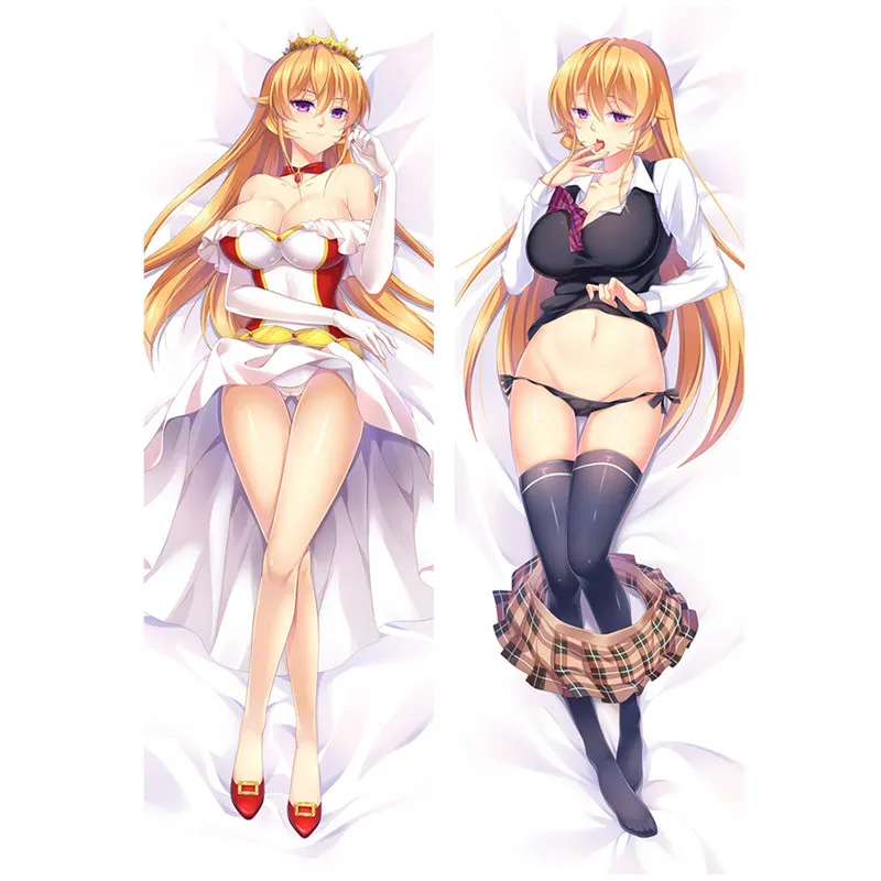 Аниме продовольственные войны! кулинарные поединки сомы Наволочки Dakimakura случае сексуальная девушка 3D двухсторонние постельные принадлежности обнимая Наволочки для подушек FC01A - Цвет: Polyester