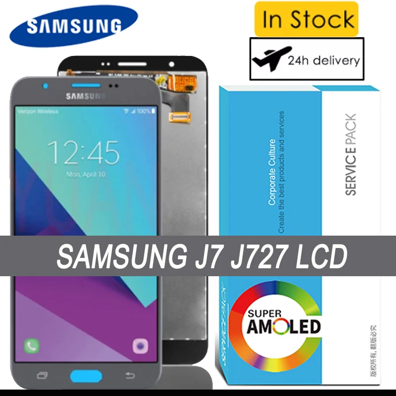 100% Original 5.5'' For Samsung Galaxy Lcd J7 J727 Sm-j727p J727v J727a