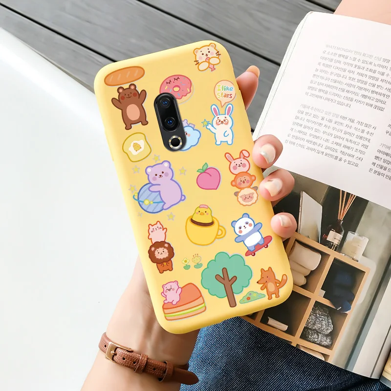 cases for meizu belt TPU Shell Black Soft For Meizu 16 Case Personality Tide Shell For Meizu 16 Plus Case Cartoon Cute Trend Shell For Meizu 16 Case meizu phone case with stones craft Cases For Meizu