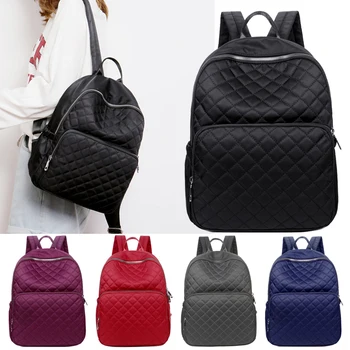 

Embroidery Women Backpacks Chinese Style Nylon School Bag Casual Women Shoulder Messenger Waterproof Backpacks Solid Black Bag