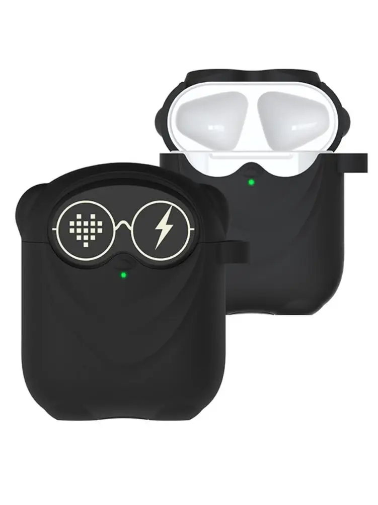 ТПУ чехол для наушников Airpods 1/2 силиконовый чехол мультяшный креативный чехол с крюком и зарядным портом для Air Pod чехол розовый синий