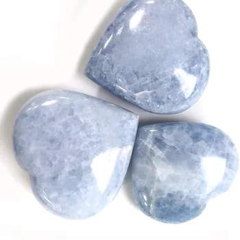 

Natural crystal heart Hand made celestite quartz Gemstones Chakra Stone heart Balancing Collector Crystals Reiki healing R