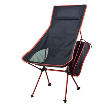 

Outdoor portable folding extended moon lounge chair Aluminum alloy Non-slip Removable Portable Beach Self-driving tour
