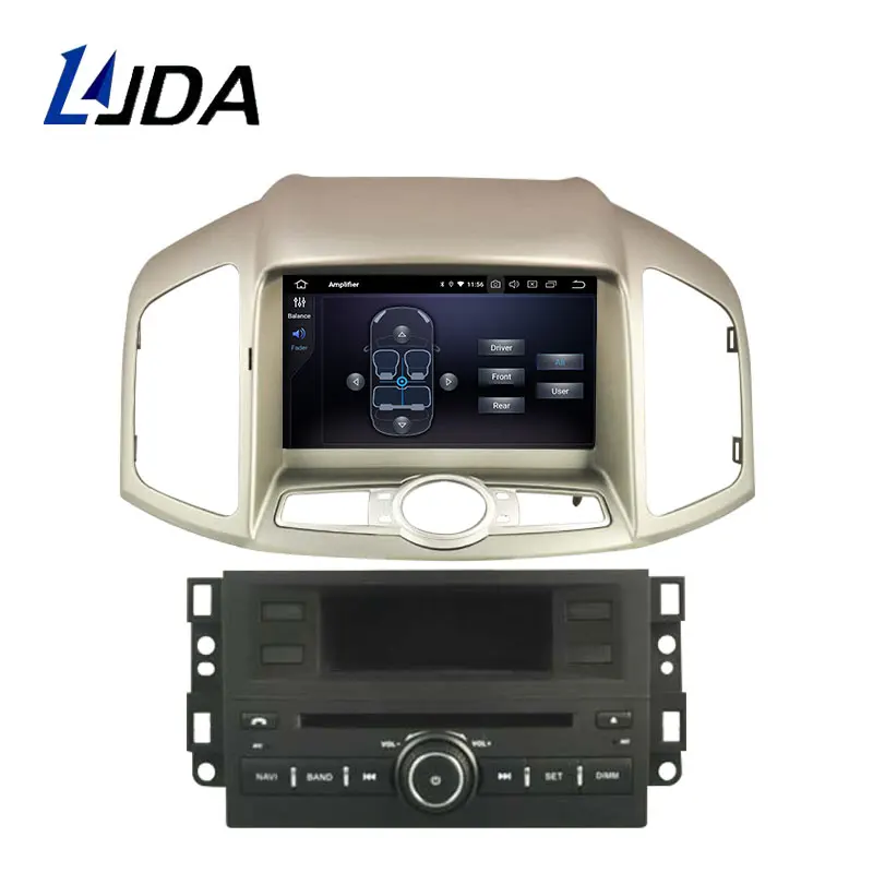 LJDA Android 9,0 автомобильный dvd-плеер для Chevrolet Captiva 2006- мультимедиа автоаудио 2 Din автомагнитола gps навигация wifi 4G+ 64G