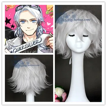 

Movie X-men Storm Quick Silver White Wig Ororo Munroe Cosplay Wigs X-Men: Days of Future Past Costumes Silver Short Hair