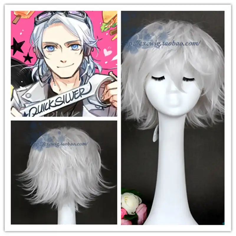 Movie X Men Storm Quick Silver White Wig Ororo Munroe Cosplay Wigs