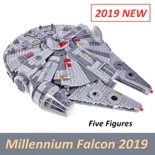 05007, 1381 шт., строительные блоки, Пробуждение силы, Звездные войны, сокол, кирпичи, игрушки для детей, совместимые 75105 75257