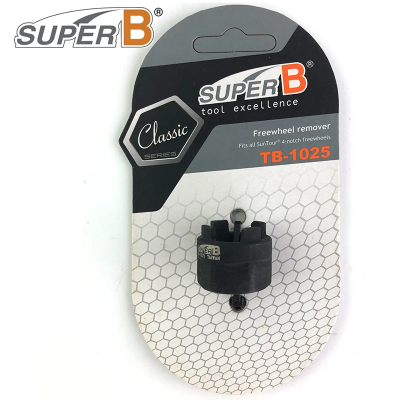 SUPER B Bicycle Freewheel Remover TB 1025 Fits All SunTour 4 Notch