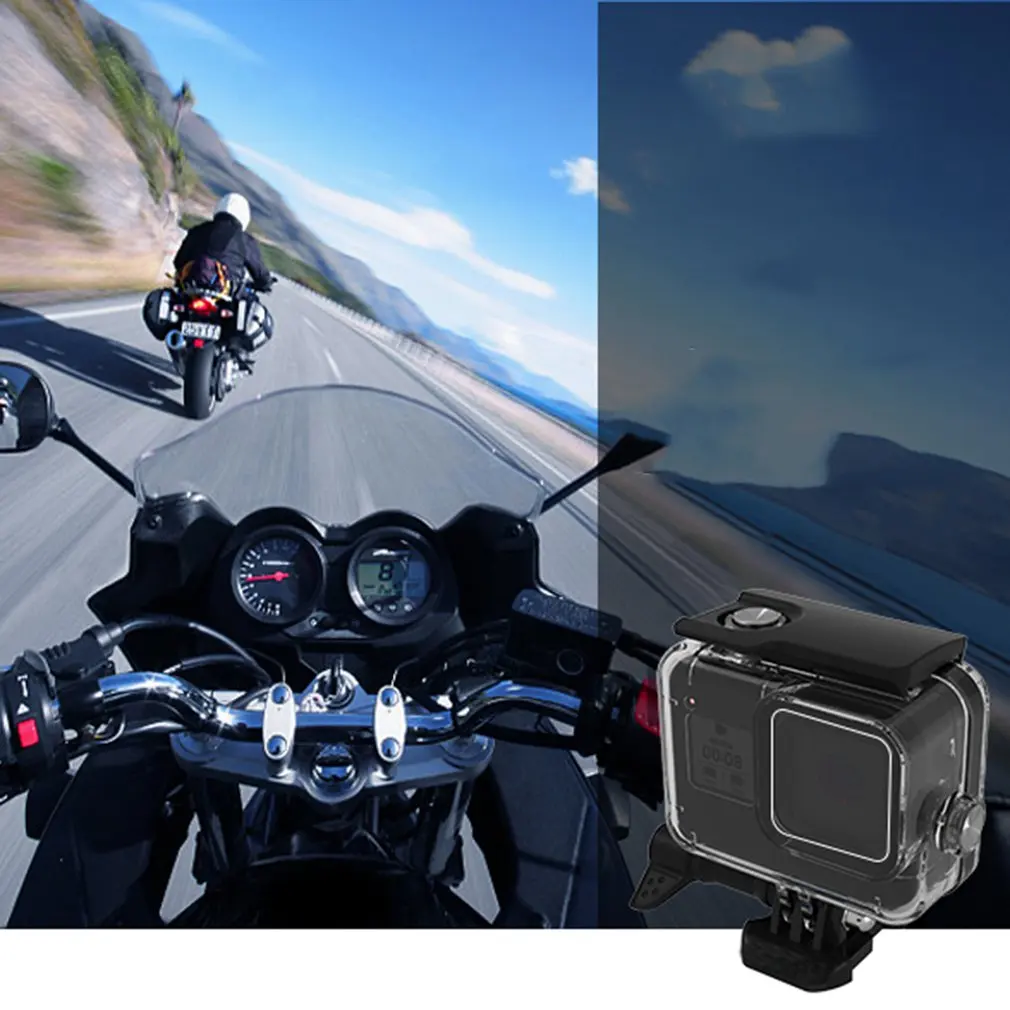60 м Корпус для GoPro HERO 8 черный жесткий защитный чехол для Go Pro Hero8 аксессуары для спортивной камеры