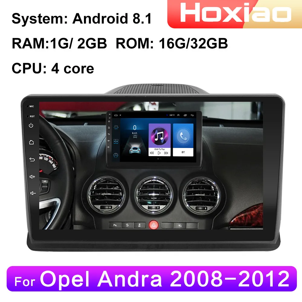 For Opel Andra Car Radio Multimedia Video Player Navigation GPS Android 8.1 2DIN years 2008 2009 2010 2011 2012 | Автомобили и