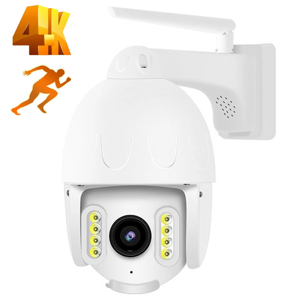 4K 8.0MP IP WiFi Camera Security Protection Smart Home CCTV 360 PTZ Outdoor Surveillance Auto Tracking IP66 Video Monitor IP Cam alexa google ip wifi 5g baby monitor 4mp video surveillance mini indoor cctv security ai tracking audio video protection camera