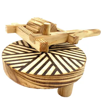 

Home Grinding Agricultural Tool Wood Craft Desktop Ornament Home Office Farm Tool Decor