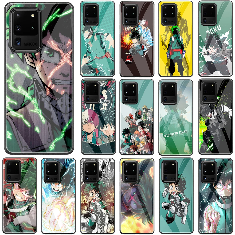 Anime My Hero Academia Tempered Glass Phone Case for Samsung Note 10 Lite S20 Plus Ultra A51 A71 A81 | Мобильные телефоны и