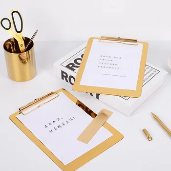 

Stainless Steel Clipboard Menu Data File Folder Document Holder Home Office School Stationery
