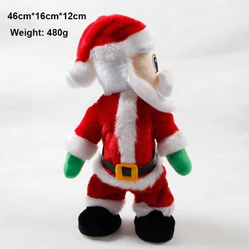 

Christmas Party Decorations Electric Santa Toys Creative Twist Music Santa Claus Dolls Ornaments Christmas Gift