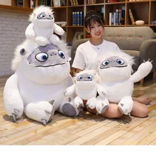 Yeti – bonhomme de neige de 35 à 55cm, poupée coussin pour enfant, jouets en peluche doux, cadeau de noël créatif