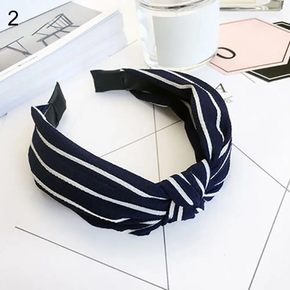 

Women Girls Stripe Dot Floral Print Hair Band Turban Cross Twist Knot Elastic Headband Wrap Headwear Hairbands Hair Accessories