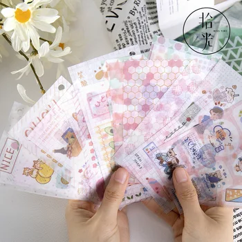 

20 Pcs/set Kawaii Journal Stickers Cartoon Girl Planner Book Diary Decoration Stickers Scrapbooking Stationery Stickers