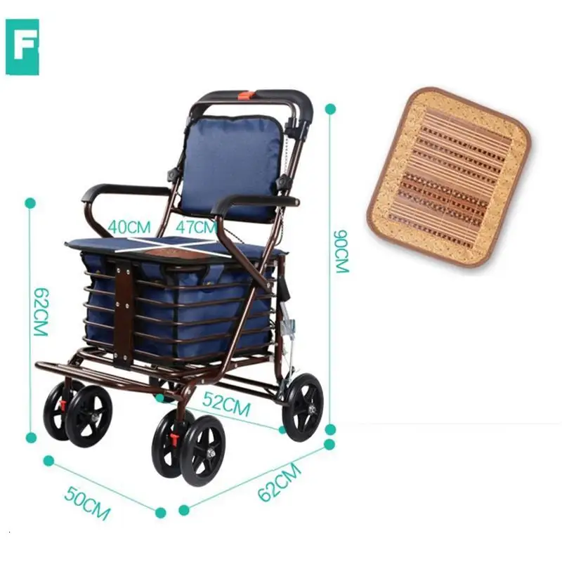 Keuken Rolling De Cozinha Carro Compra Verdulero Mesa Cocina кухонный стол колесница Roulant Carrello Cucina Тележка для покупок - Color: Version Q