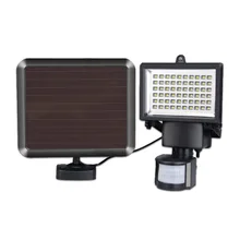 Рекомендуемый Солнечный индукционный прожектор для человеческого тела 60led Открытый инфракрасный зондирующий уличный светильник коридор пейзаж