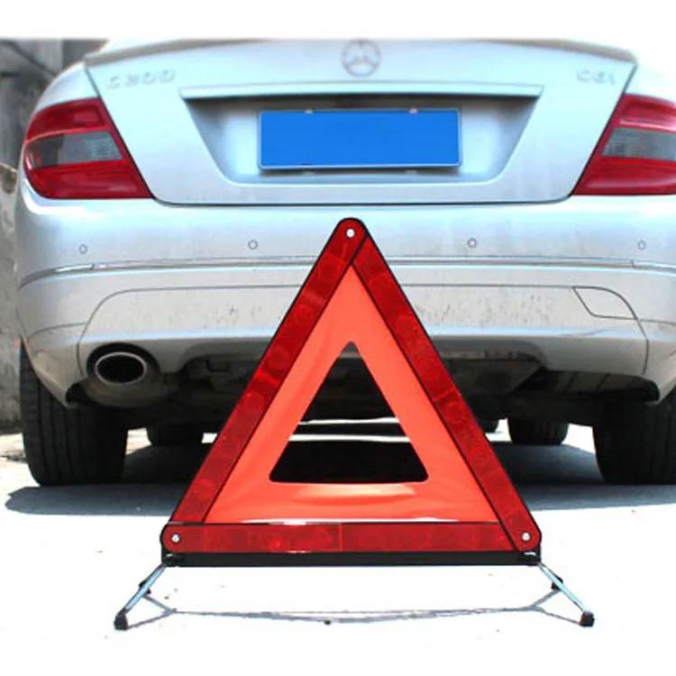 

Car Triangular Reflective Warning Sign Emergency Stop Sign Safe Roadblocks Car Emergency Supplies