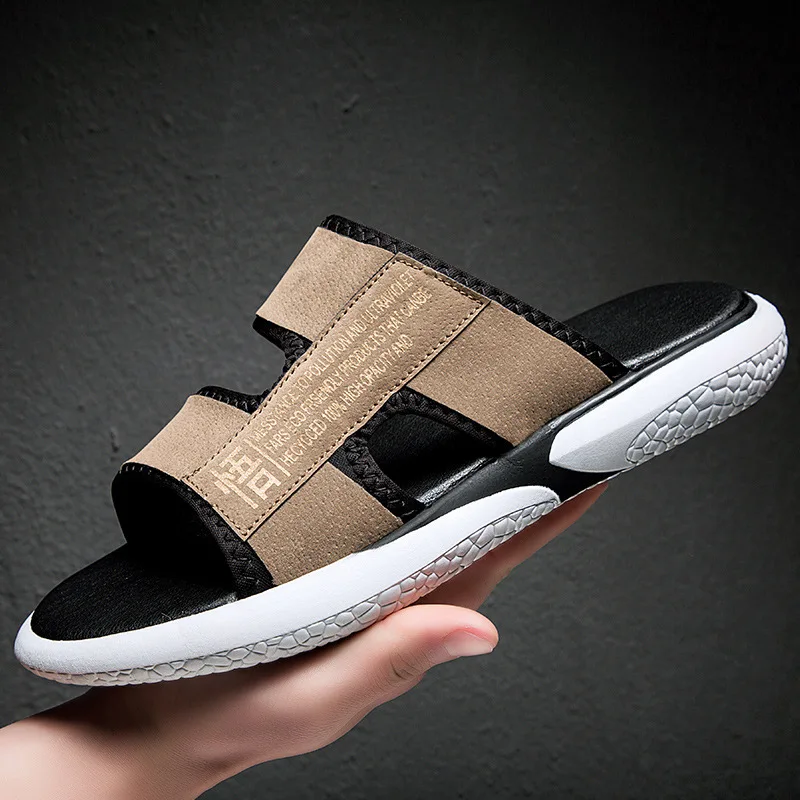 

2019 Summer New Style Pigskin Eight Leather Sandals Men's Fashion Genuine Leather Slippers Casual Versatile Wearable Sandals Men