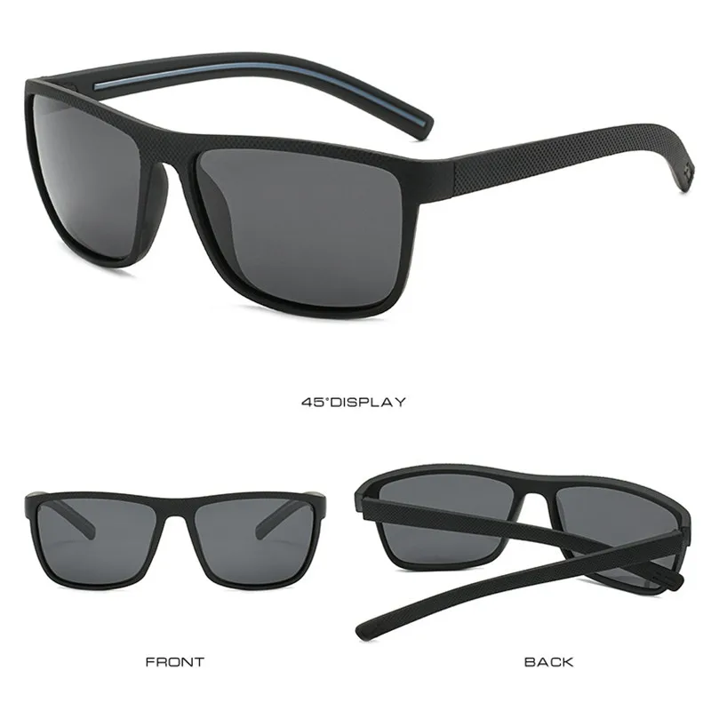 OLOEY Солнцезащитные очки Мужские брендовые поляризованные солнцезащитные очки Oculos de sol мужские модные квадратные очки для вождения дорожные очки - Цвет линз: b