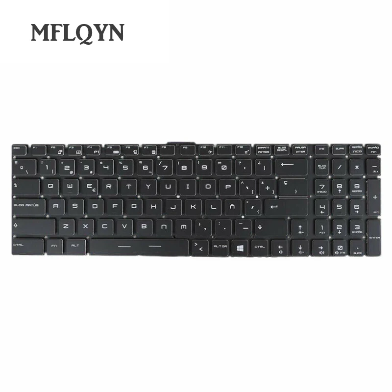

Keyboard Spanish for MSI GT72 GS70 WS60 GE62 GE72 Laptop w Colorful Backlit SP