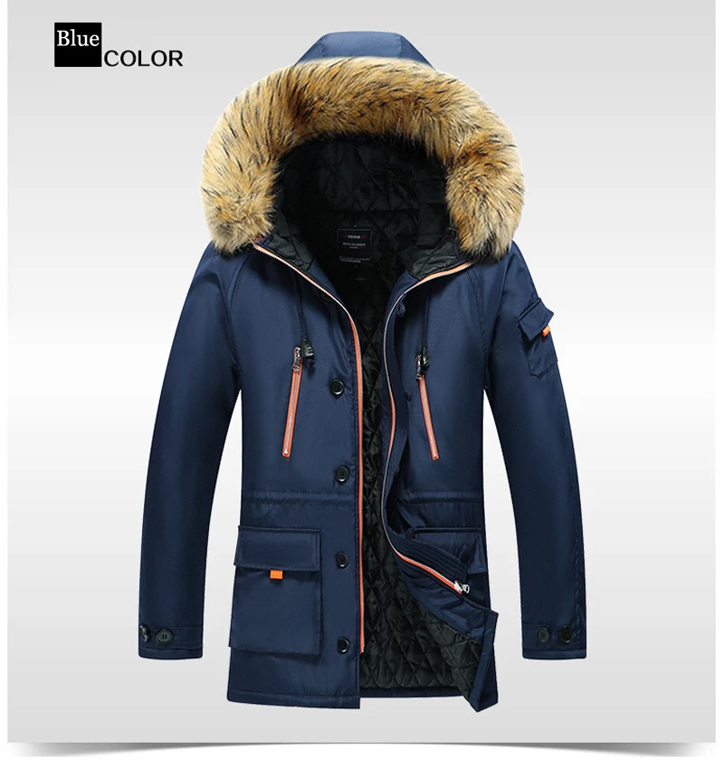 Зимнее пальто для мужчин, повседневный длинный стиль, с капюшоном, с хлопковой подкладкой, куртки для мужчин, толстая ветрозащитная парка, пальто, плюс размер M~ 7XL 8XL одежда
