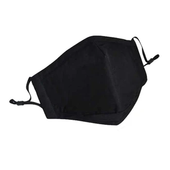 

1pc Dustproof Mask Cotton Outdoor Protective Filter 3 Layers Unisex Face Cover Recyclable Mouth Cover without Filters