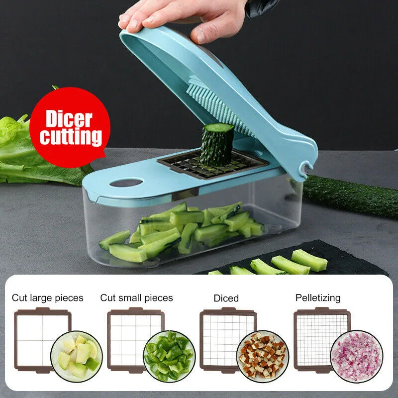 

8 In 1 Multi-functional Manual Onion Chopper Vegetable Slicer Household Tool TT-best