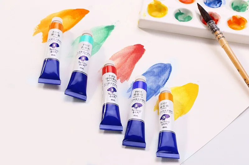 Paul Rubens Opaque Watercolor Paint Tube Set Water Color Paint Pigment 15ml  12/24/36 Colors Aquarelas for Painting Art Supplies