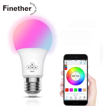 

E27 Colorful Smart WiFi Bulb 4.5W Support Alexa / Google Voice Control for Home