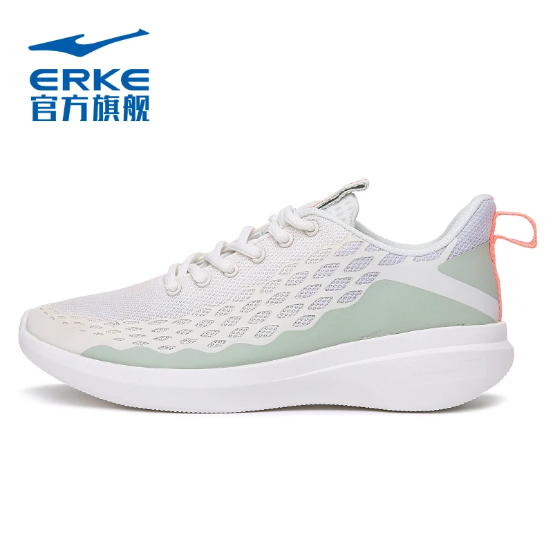 Erke sports shoes women's new autumn large mesh slow wear-resistant anti-skid shock absorption running shoes