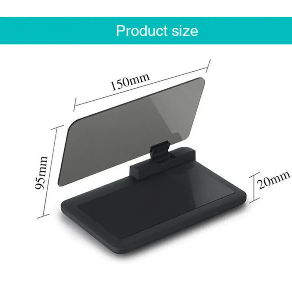 HD отражение автомобильный держатель HUD навигации мобильный сотовый телефон держатель стенд для 6-дюймовый смартфон и головой вверх Дисплей держатель